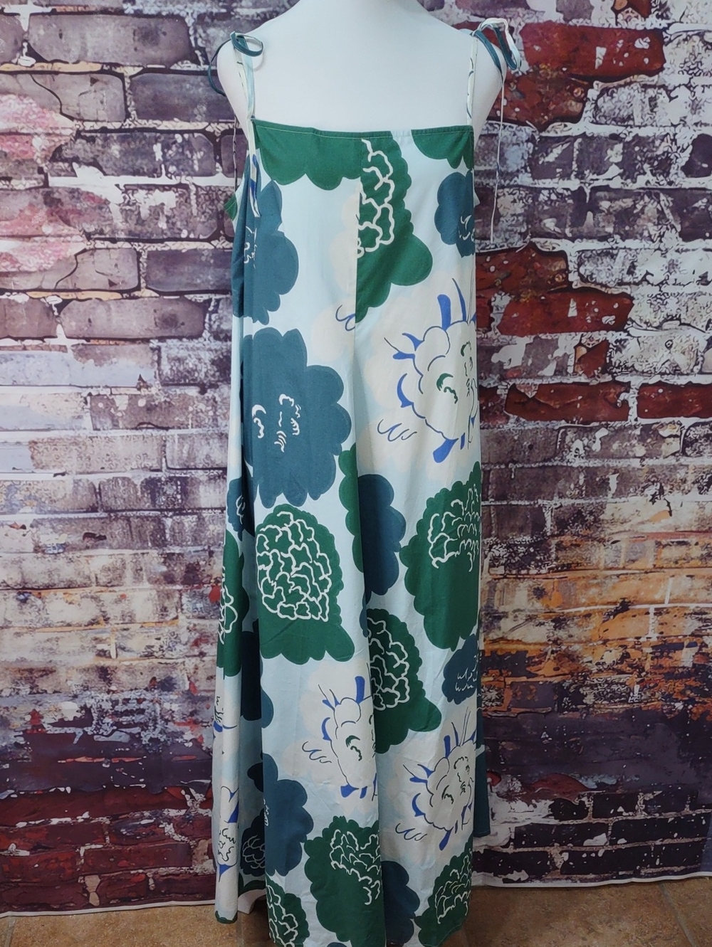 Marimekko Floral Print Tie Shoulder Sundress